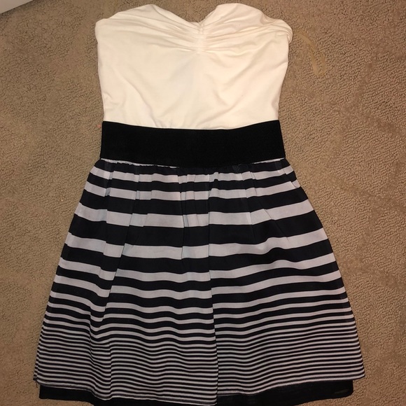 Charlotte Russe Dresses & Skirts - strapless striped dress Charlotte Russe Dresses & Skirts - strapless striped dress